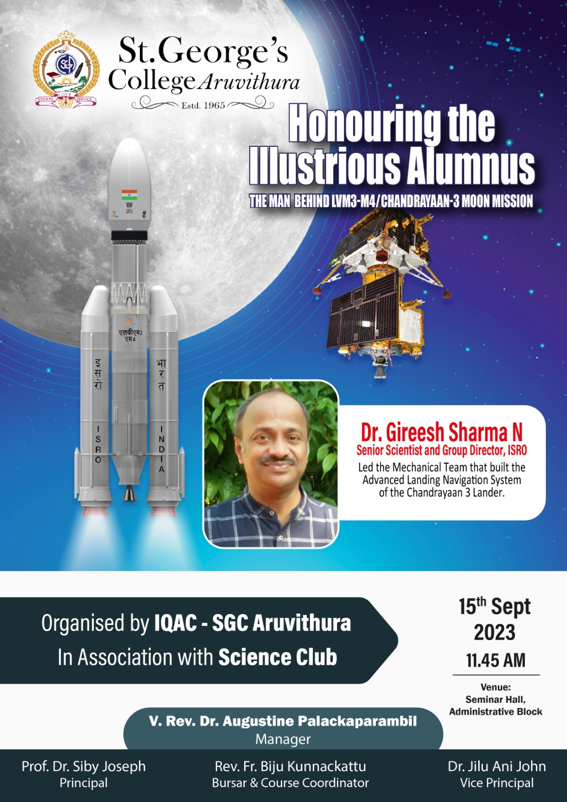 Honouring the Aluminus: Dr. Gireesh Sharma N (ISRO)